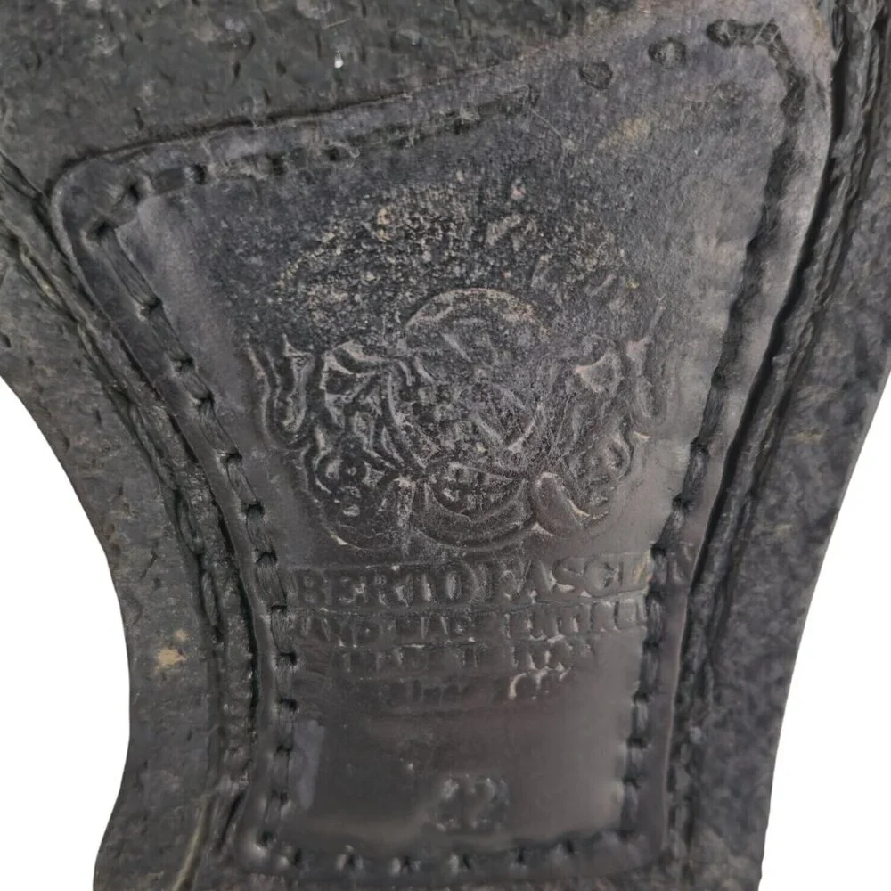 Alberto Fasciani Italy Burnished Burgundy Combat Boots Mens 9 Casual Dress Boots - Picture 13 of 14